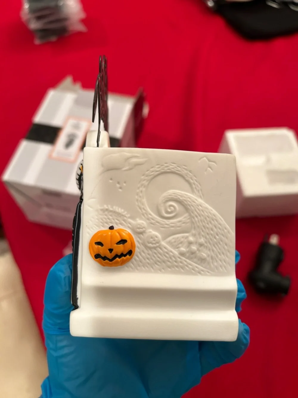 Scentsy Jack Skellington Pumpkin King Ceramic Warmer nightmare before Christmas - Picture 3 of 6